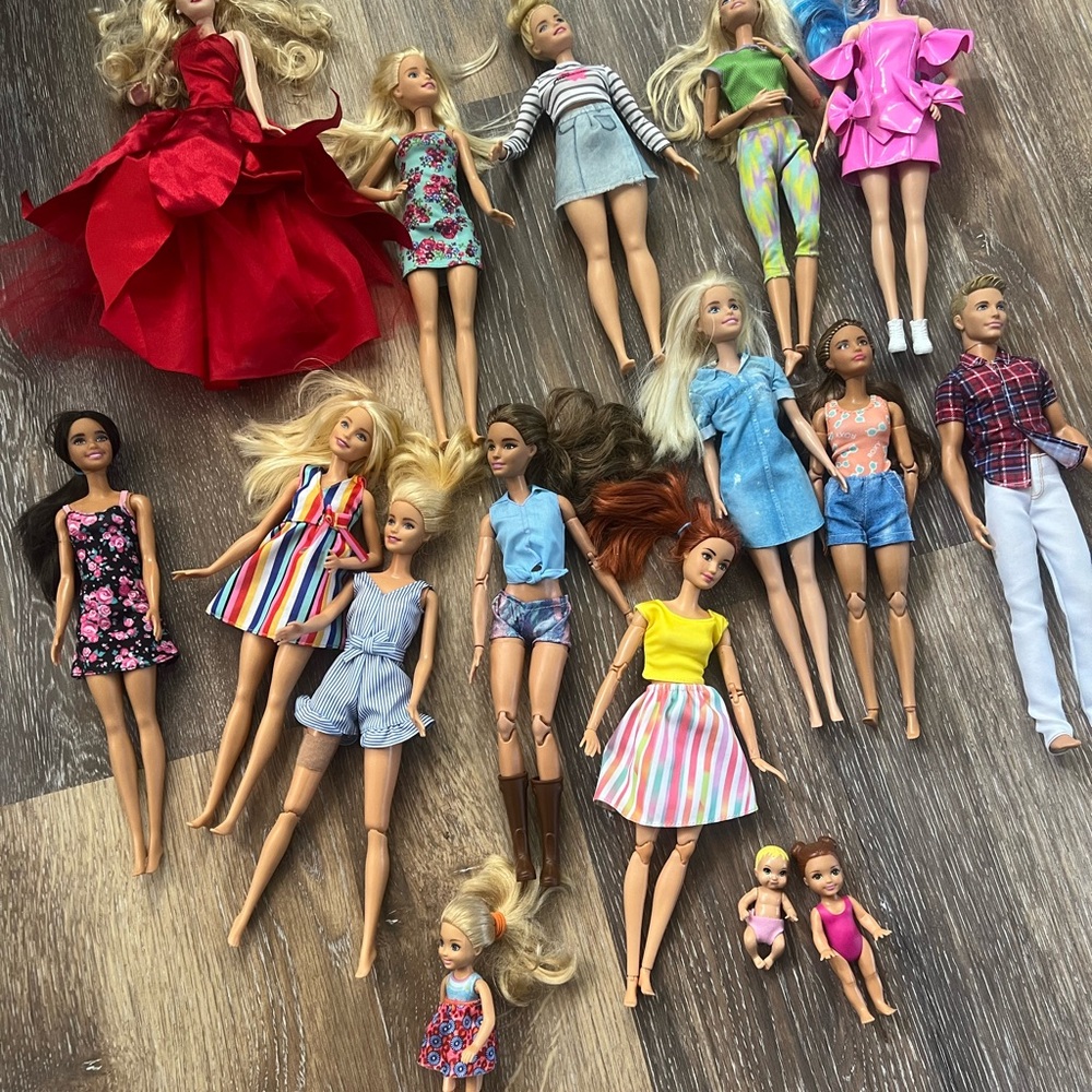 Barbie Doll Collection with Vibrant Outfits